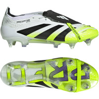 adidas Predator Elite FT IJzeren-Nop Voetbalschoenen (SG) Wit Zwart Neongeel