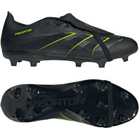 adidas Predator League FT Gazon Naturel Artificiel Chaussures de Foot (MG) Noir Gris Foncé Jaune Néon