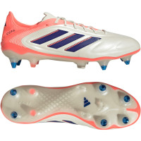 adidas Copa Pure III Elite IJzeren-Nop Voetbalschoenen (SG) Gebroken Wit Blauw Roze
