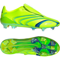 adidas F50 Tunit Elite Gazon Naturel Chaussures de Foot (FG) Lucid Lemon Bleu