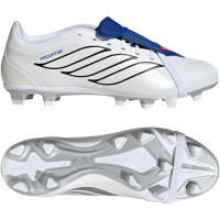 adidas Predator Club FT Gras / Kunstgras Voetbalschoenen (MG) Wit Zilver Blauw Rood