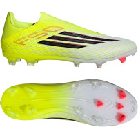 adidas F50 League Veterloze Gras / Kunstgras Voetbalschoenen (MG) Neongeel Zwart Rood