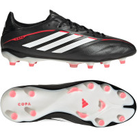 adidas Copa Pure IV Pro Gazon Naturel Chaussures de Foot (FG) Noir Blanc Rouge
