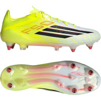 adidas F50 Elite Crampons Vissés Chaussures de Foot (SG) Néon Jaune Noir Rouge