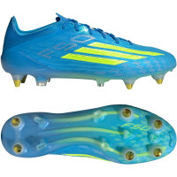 adidas F50 Elite Crampons Vissés Chaussures de Foot (SG) Bleu Néon Jaune