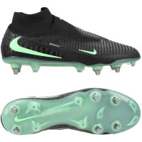 Nike Phantom 6 High Elite IJzeren-Nop Voetbalschoenen (SG) Pro Player Zwart Felgroen