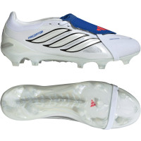 adidas Predator Pro FT Gazon Naturel Chaussures de Foot (FG) Blanc Argenté Bleu Rouge