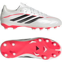 adidas Copa Pure IV League Gazon Naturel Chaussures de Foot (FG) Enfants Blanc Noir Rouge