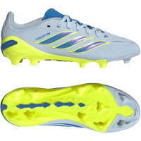 adidas Predator Elite Gazon Naturel Chaussures de Foot (FG) Enfants Bleu Clair Bleu Jaune