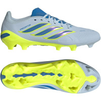 adidas Predator League Gazon Naturel Chaussures de Foot (FG) Bleu Clair Bleu Jaune