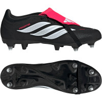adidas Predator League FT Crampons Vissés Chaussures de Foot (SG) Noir Blanc Rouge