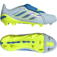 adidas Predator League FT Gazon Naturel Chaussures de Foot (FG) Enfants Bleu Clair Bleu Jaune