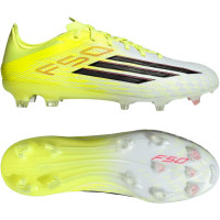 adidas F50 Pro Gras Voetbalschoenen (FG) Neongeel Zwart Rood