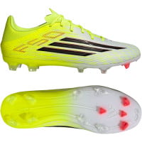 adidas F50 League Gras / Kunstgras Voetbalschoenen (MG) Neongeel Zwart Rood