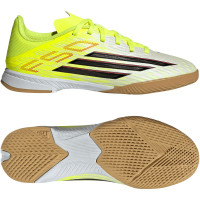 adidas F50 League Zaalvoetbalschoenen (IN) Kids Neongeel Zwart Rood
