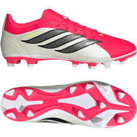 adidas Predator Club Gras / Kunstgras Voetbalschoenen (MG) Rood Wit Zwart