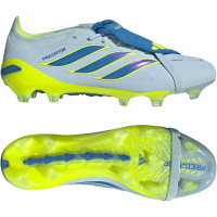 adidas Predator Elite FT Gras Voetbalschoenen (FG) Lichtblauw Blauw Geel