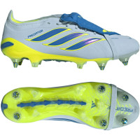 adidas Predator Elite FT Crampons Vissés Chaussures de Foot (SG) Bleu Clair Bleu Jaune
