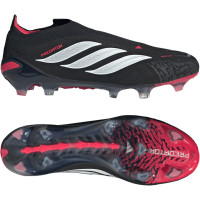 adidas Predator Elite Veterloze Gras Voetbalschoenen (FG) Zwart Wit Rood
