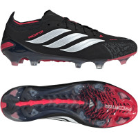 adidas Predator Elite Gras Voetbalschoenen (FG) Zwart Wit Rood