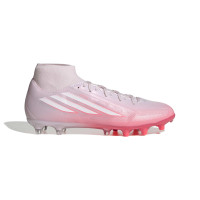 adidas F50 Sparkfusion League Gazon Naturel Artificiel Chaussures de Foot (MG) Femmes Rose Blanc