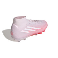 adidas F50 Sparkfusion League Gazon Naturel Artificiel Chaussures de Foot (MG) Femmes Rose Blanc
