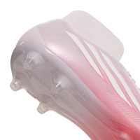 adidas F50 Sparkfusion League Gazon Naturel Artificiel Chaussures de Foot (MG) Femmes Rose Blanc