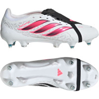 adidas Predator League FT IJzeren-Nop Voetbalschoenen (SG) Wit Zwart Roze