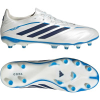 adidas Copa Pure IV Pro Gazon Naturel Chaussures de Foot (FG) Blanc Bleu Bleu Foncé