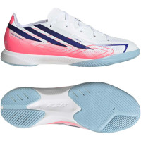 adidas F50 Hyperfast League Chaussures de Foot en Salle (IN) Enfants Blanc Mauve Rose