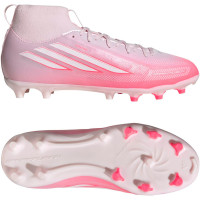 adidas F50 Sparkfusion League Gras / Kunstgras Voetbalschoenen (MG) Kids Roze Wit