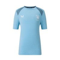 Castore FC Twente Trainingsshirt 2026-2027 Kids Lichtblauw Donkerblauw