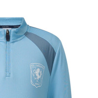 Castore FC Twente Trainingspak 1/4-Zip 2026-2027 Kids Lichtblauw Donkerblauw Donkergrijs
