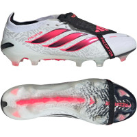 adidas Predator Elite FT Gazon Naturel Chaussures de Foot (FG) Blanc Noir Rose