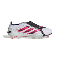 adidas Predator Elite FT Gazon Naturel Chaussures de Foot (FG) Blanc Noir Rose