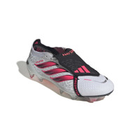 adidas Predator Elite FT Gazon Naturel Chaussures de Foot (FG) Blanc Noir Rose