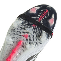 adidas Predator Elite FT Gazon Naturel Chaussures de Foot (FG) Blanc Noir Rose