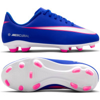 Nike Mercurial Vapor 16 Club Gras / Kunstgras Voetbalschoenen (MG) Kids Blauw Wit Felroze