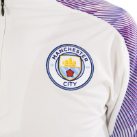 PUMA Manchester City 1/4 Zip Trainingstrui 2019-2020 Wit