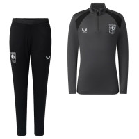 Castore FC Twente Trainingspak 1/4-Zip 2026-2027 Kids Donkergrijs Zwart