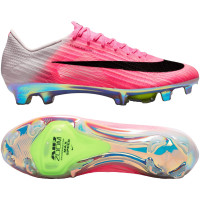 Nike Zoom Mercurial Superfly 11 Elite Gazon Naturel Chaussures de Foot (FG) Rose Vif Blanc Noir