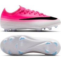Nike Mercurial Vapor 17 Pro Gazon Naturel Chaussures de Foot (FG) Enfants Rose Vif Blanc Noir