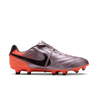 Nike Tiempo Ligera Pro Gras Voetbalschoenen (FG) Lichtpaars Oranje Zwart