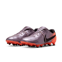 Nike Tiempo Ligera Pro Gras Voetbalschoenen (FG) Lichtpaars Oranje Zwart