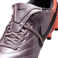 Nike Tiempo Ligera Pro Gras Voetbalschoenen (FG) Lichtpaars Oranje Zwart