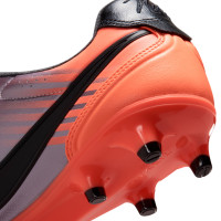 Nike Tiempo Ligera Pro Gras Voetbalschoenen (FG) Lichtpaars Oranje Zwart