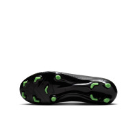 Nike Mercurial Vapor 17 Academy Gras / Kunstgras Voetbalschoenen (MG) Kids Zwart Felgroen Zilvergrijs