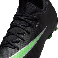 Nike Mercurial Vapor 17 Academy Gras / Kunstgras Voetbalschoenen (MG) Kids Zwart Felgroen Zilvergrijs