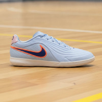 Nike Tiempo Reactgato Chaussures de Foot en Salle (IN) Bleu Clair Bleu Foncé Orange Vif