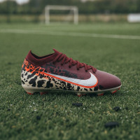 Nike Zoom Mercurial Vapor 16 Pro Gras / Kunstgras Voetbalschoenen (MG) Kids Bordeauxrood Zilver Oranje